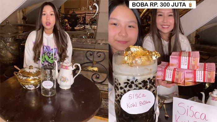 VIRAL Video TikTok Sisca Kohl Jual Boba Rp 300 Juta, Minuman Pakai Topping Emas