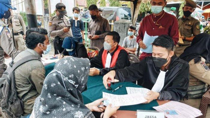 Langgar Prokes, Belasan Warga Terjaring Operasi Penegakan Disiplin di Inhil