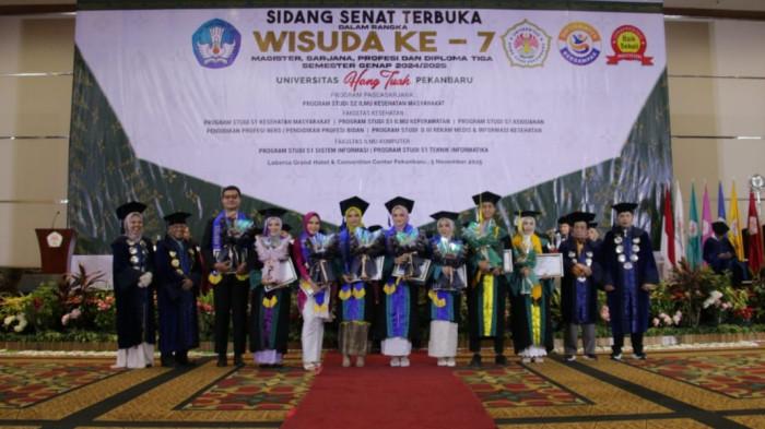 596 Lulusan UHT Pekanbaru Diwisuda, Puluhan Langsung Diterima Kerja di RS Besar di Pekanbaru