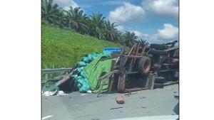 Truk-pengangkut-sayur-terguling-di-jalan-Tol-Permai.jpg