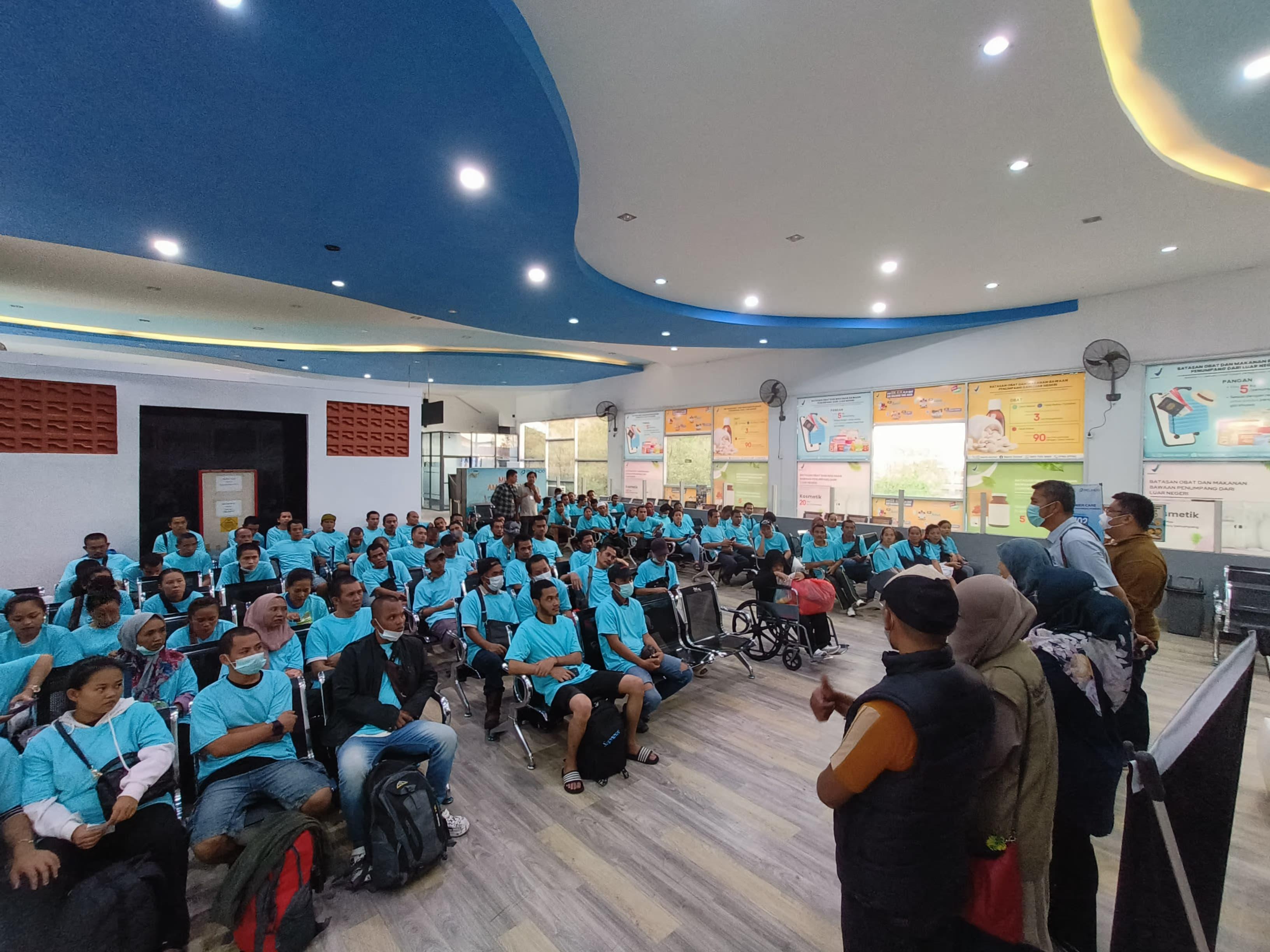 95 Dari 114 PMI Bermasalah yang Dideportasi Dari Malaysia Sudah Dipulangkan Ke Daerah Asal
