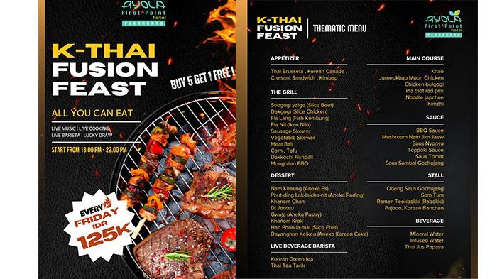 Ayola First Point Pekanbaru Luncurkan “K-THAI FUSION FEAST”: All You Can Eat Setiap Jumat