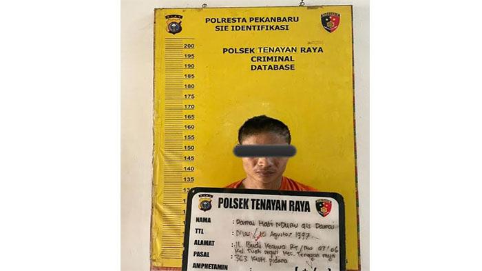 Demi Kebutuhan Narkoba, Pria di Pekanbaru Nekat Bongkar Rumah Warga,