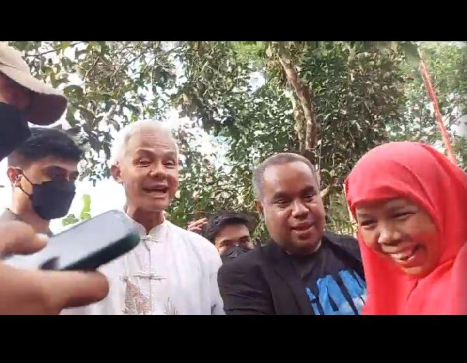 Ditanya Soal Bagi-bagi Rezeki Oleh Ibu-ibu, Ganjar: Sek tho, Mana Panwasnya