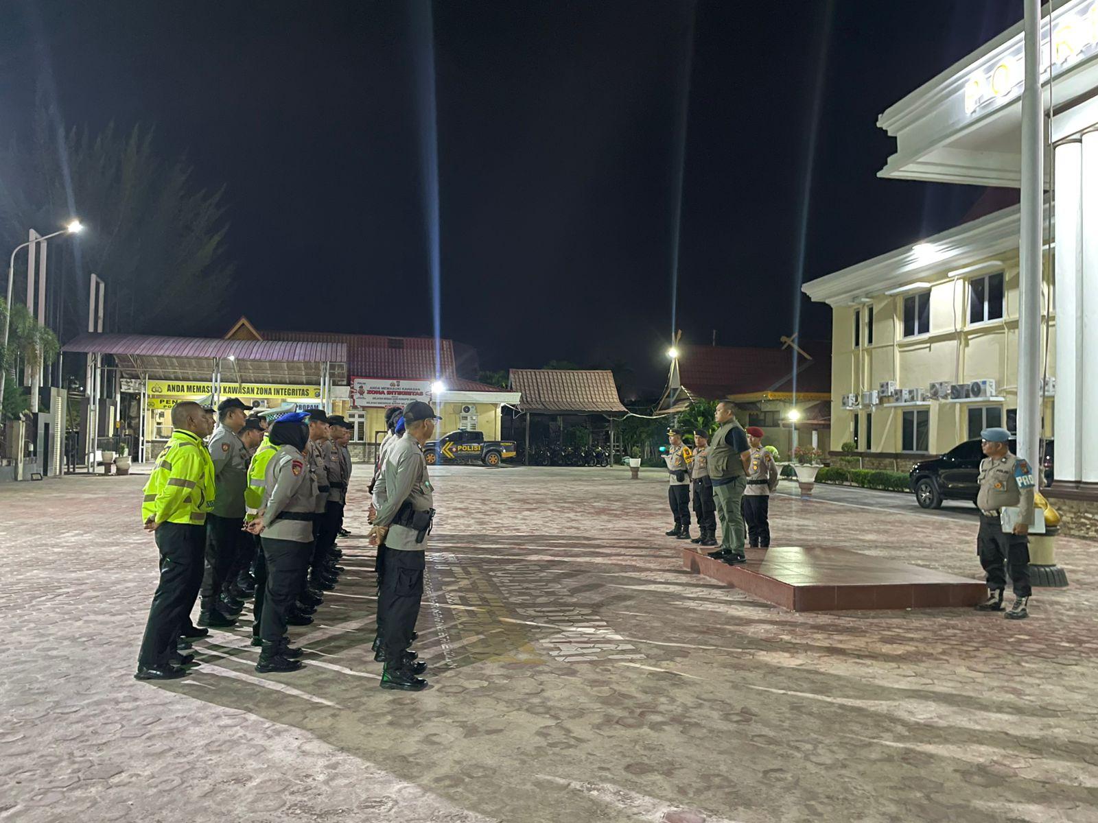 Kapolres Dumai Pimpin Apel Patroli Penebalan Operasi Mantap Praja LK 2024