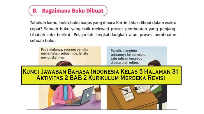 Kunci Jawaban Bahasa Indonesia Kelas 5 Halaman 31 Aktivitas 2 BAB 2 Kurikulum Merdeka Revisi - Tribunpekanbaru.com