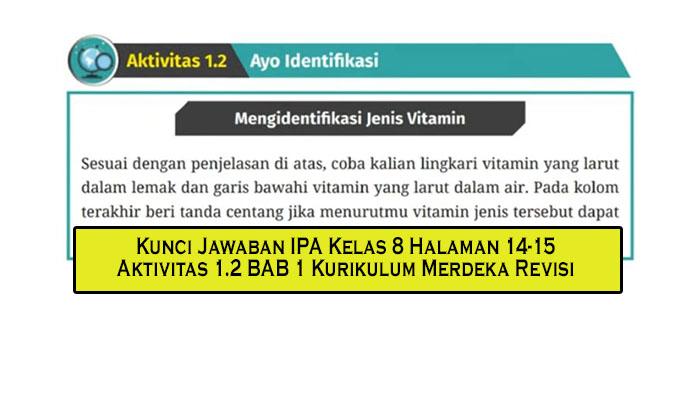 Kunci Jawaban IPA Kelas 8 Halaman 14-15 Aktivitas 1.2 BAB 1 Kurikulum Merdeka Revisi - Tribunpekanbaru.com