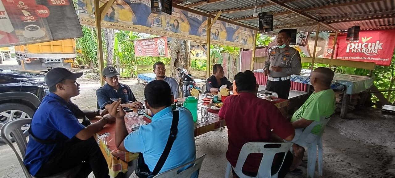 Silaturahmi dengan Karyawan Perusahaan, Polsek Dumai Barat Imbau Jaga Situasi Aman Pasca Pilkada