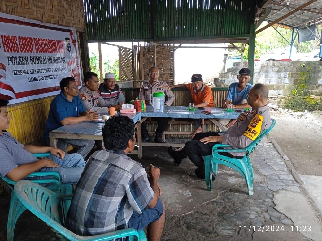 Pasca Pilkada Serentak, Polsek Sungai Sembilan Dumai Perkuat Sinergi dengan Warga Tanjung Penyembal