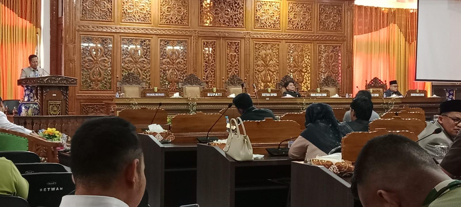 DPRD Kuansing Gelar Paripurna Penyampaian Ranperda Pertanggungjawaban APBD Kuansing 2024