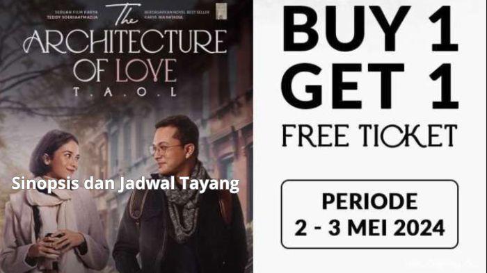 Sinopsis Film The Architecture of Love dan Jadwal Tayang di Bioskop XXI