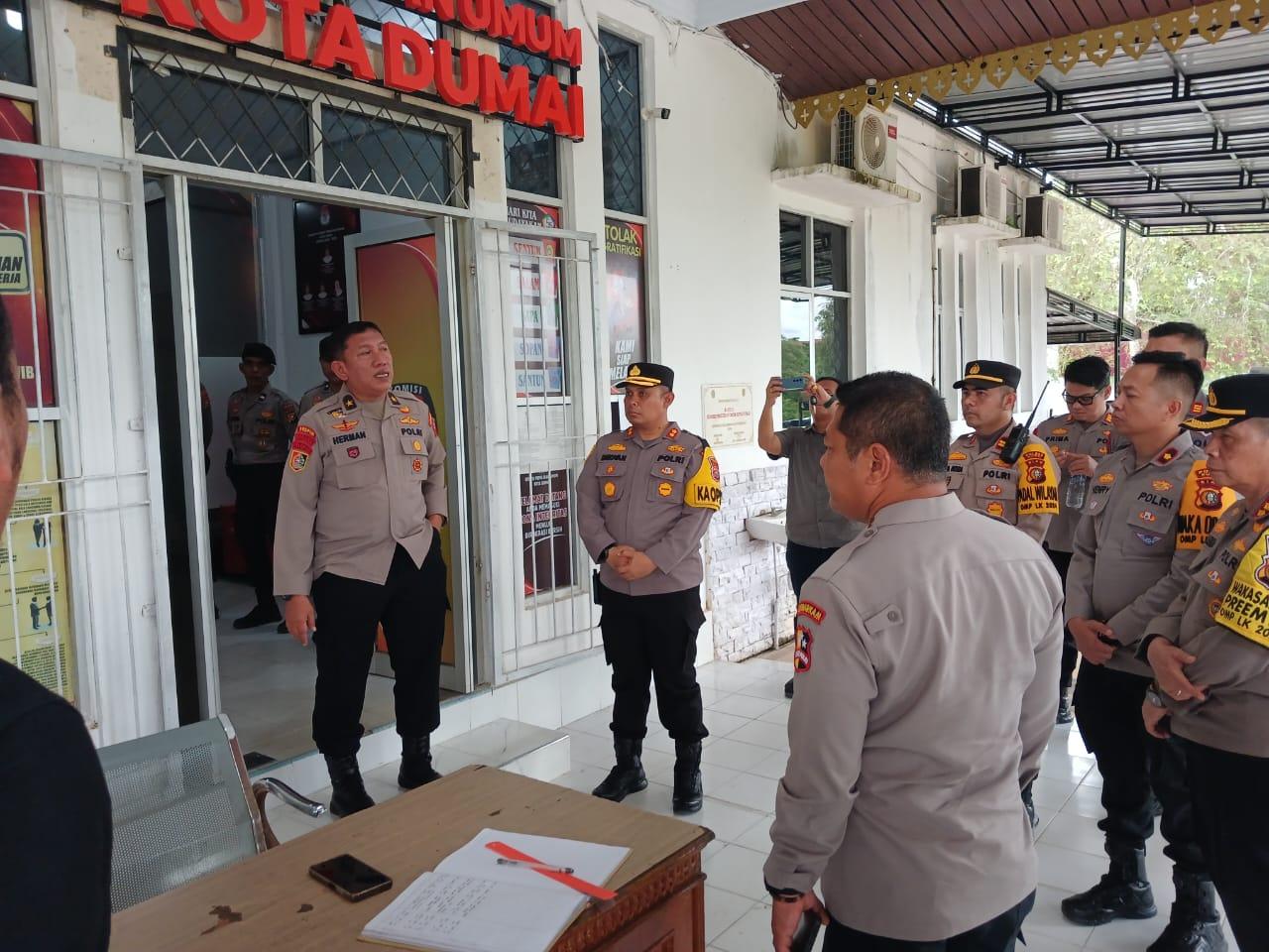 Tim Asistensi dan Supervisi Stamaops Polri Kunjungi KPU Dumai