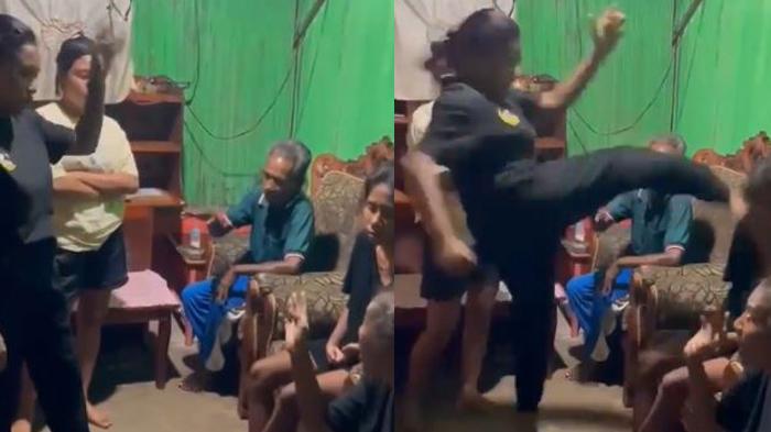 Video Viral di X Gadis Muda di Kupang Hajar Mantan Napi yang Maki Ibunya