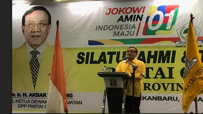 Akbar Tanjung Bakar Semangat Kader Golkar Riau, Menangkan Beringin dan Jokowi