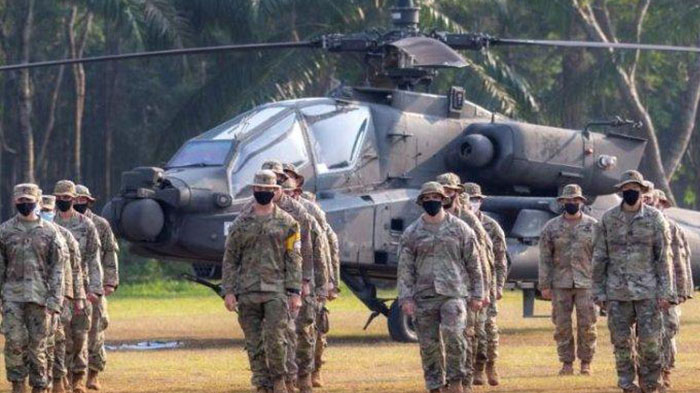 China Semakin Agresif , AS Langsung Gelar Latihan Perang Bersama dengan Filipina dan Jepang