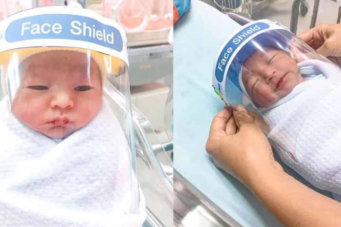 Bayi Baru Lahir di Thailand Dipasangkan Pelindung Wajah, Antisipasi Virus Corona