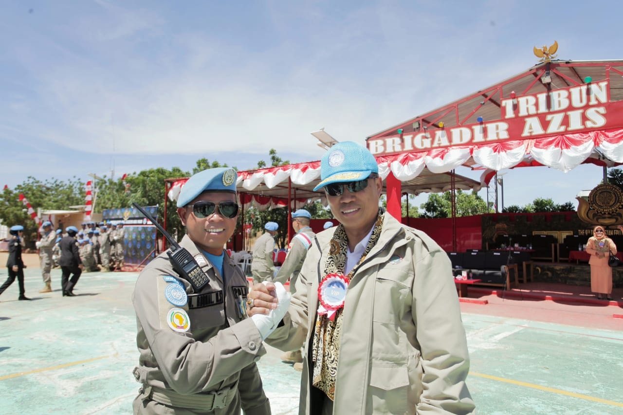 Personil Polres Bengkalis yang Ikut Misi Perdamaian Terima Medali dari PBB