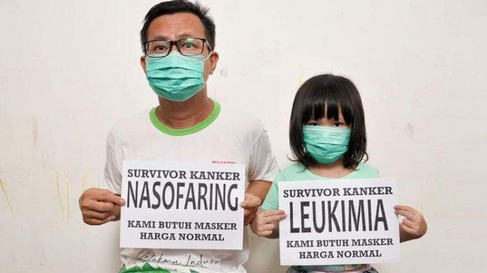 Curhat Pilu Ayah dan Anak Penderita Kanker, Berjalan 50 KM Hanya Untuk Cari Masker Tapi Tak Ada