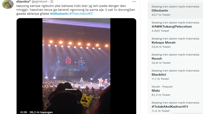 Dibubarin Trending di Twitter, Konser Kpop Dibubarin, 30 Orang Pingsan?