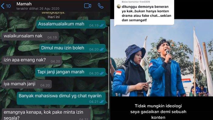Doa Orangtua Menyertai Mahasiswa Ini Saat Akan Ikut Demo, Pamit Dapat Kecupan Manis dari Sang Mama