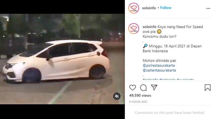 VIRAL VIDEO Mobil Drift Bak Need For Speed di Solo: Kini Terancam 4 Pasal Sekaligus