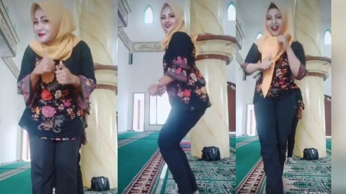 HEBOH! Emak-emak Zaman Now Ini Goyang Tik Tok di Mesjid, Goyangannya Buat Warganet Geram