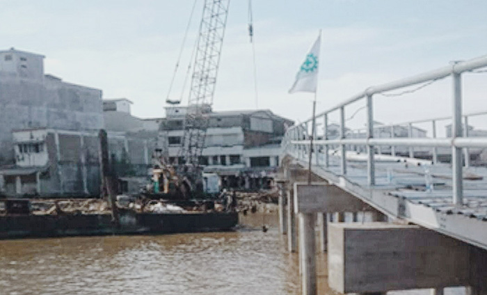3 Tahun Terputus Akibat Longsor,Jembatan Sungai Perigi Kuala Enok-Tanah Merah Belum Rampung Dibangun