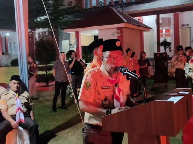 Tutup Kegiatan Pramuka di LPK Anak Pekanbaru, Kakanwil Kemenkumham Ajak Gelorakan Nilai Kepramukaan
