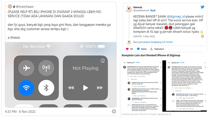Kacau, Beli iPhone di Digimap Seller Resmi Apple, Pembeli Malah Keluhkan HP Tak Ada Sinyal