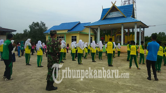 Koramil Pulau Burung Gelar Senam Gemu Famire
