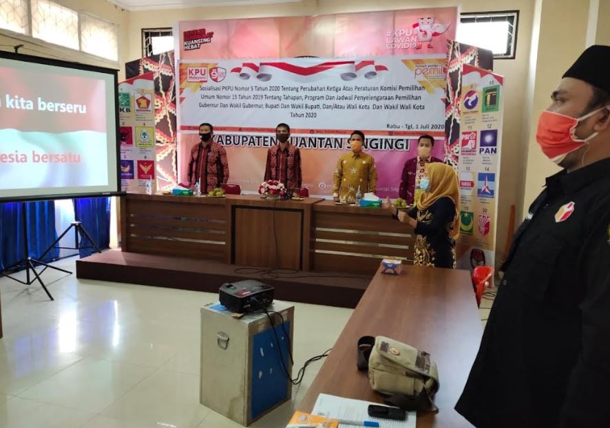 Untuk Pengadaan APD Petugas Saat Pilkada, KPU Kuansing Riau Kebagian Dana Rp 3,5 Miliar