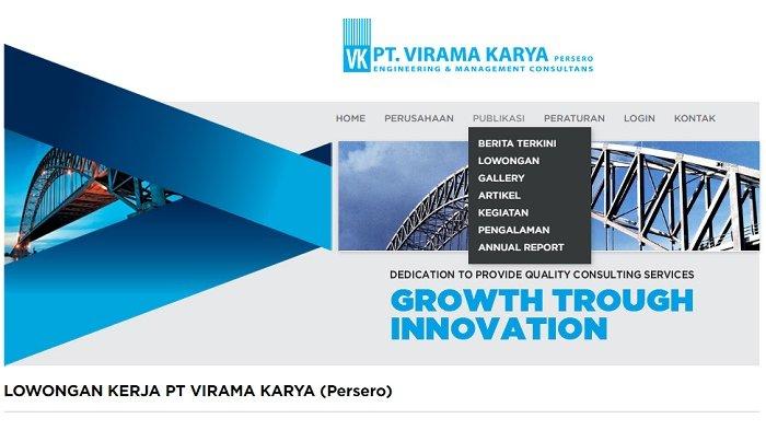 INFO Lowongan Kerja BUMN: PT Virama Karya Buka Perekrutan Karyawan, Ada 10 Posisi, Ini Persyaratanya