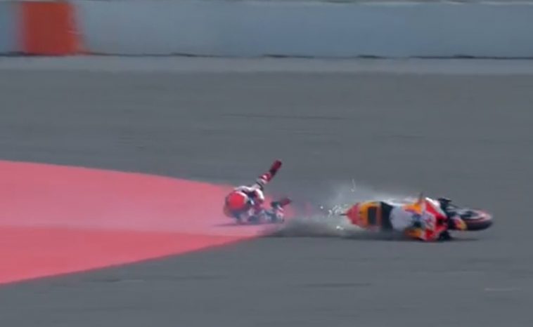 Jatuh Saat Latihan, Marc Marquez Bingung Pilih Ban yang Tepat di Sirkuit Mandalika