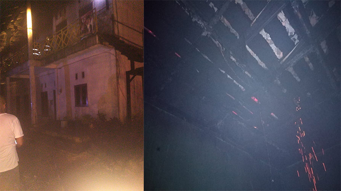 Mess Biro PLN di Tenayan Raya Hangus Dilalap Api