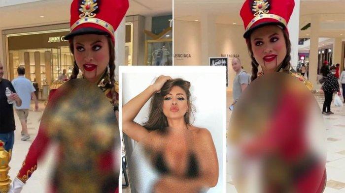 Model Cantik Ini Lakukan Aksi Bagi Kacang di Mall Sambil Telanjang, Lolos dari Pengawasan Sekuriti