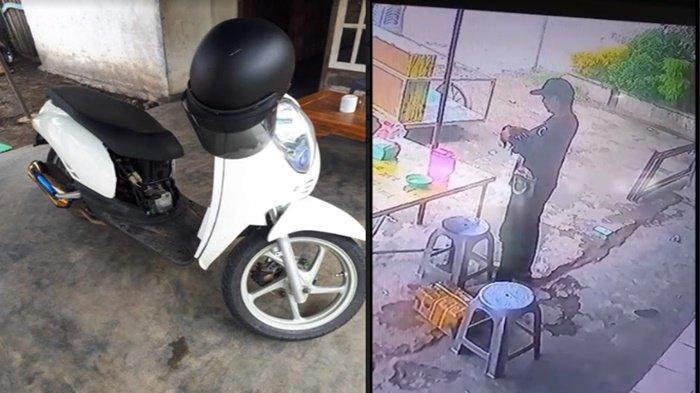 Motor Kakek Penjual Bubur Ayam Dilarikan Pria Berpakain Rapi, Pelaku Tinggalkan Motor Mogok