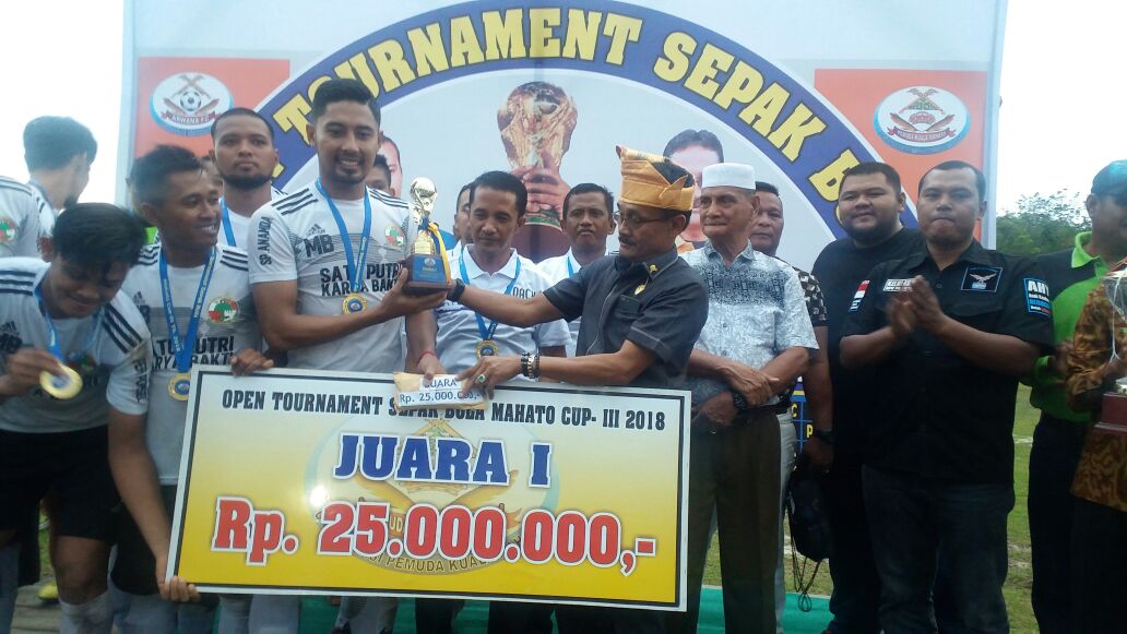 Usai Digelar, Inilah Sang Juara Open Turnament Sepak Bola Mahato Cup III