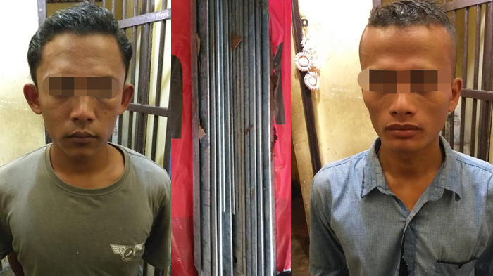 Pencuri Besi TOWER SUTET di Kampar Riau Ditangkap Polisi Ketika Sedang Beraksi Memotong Besi