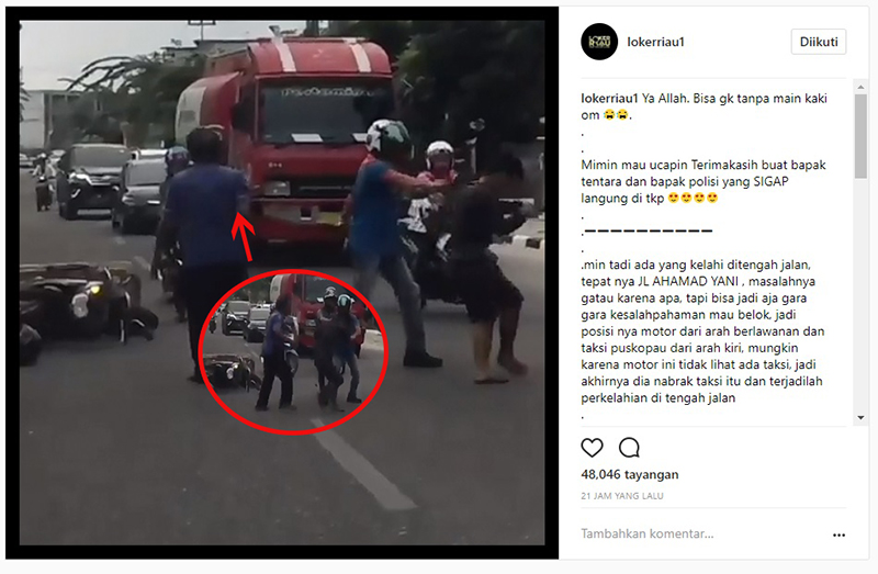 VIDEO: Pria Kaos Hitam Dipukuli di Jalan Ahmad Yani Viral, Netizen Geram Lihat Supir Taxi Ini