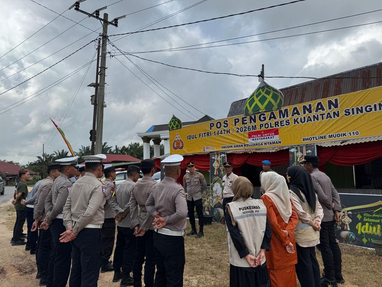Polres Kuansing Mulai Batasi Truk Besar Melintas Dukung Kelancaran Mudik Lebaran 2026