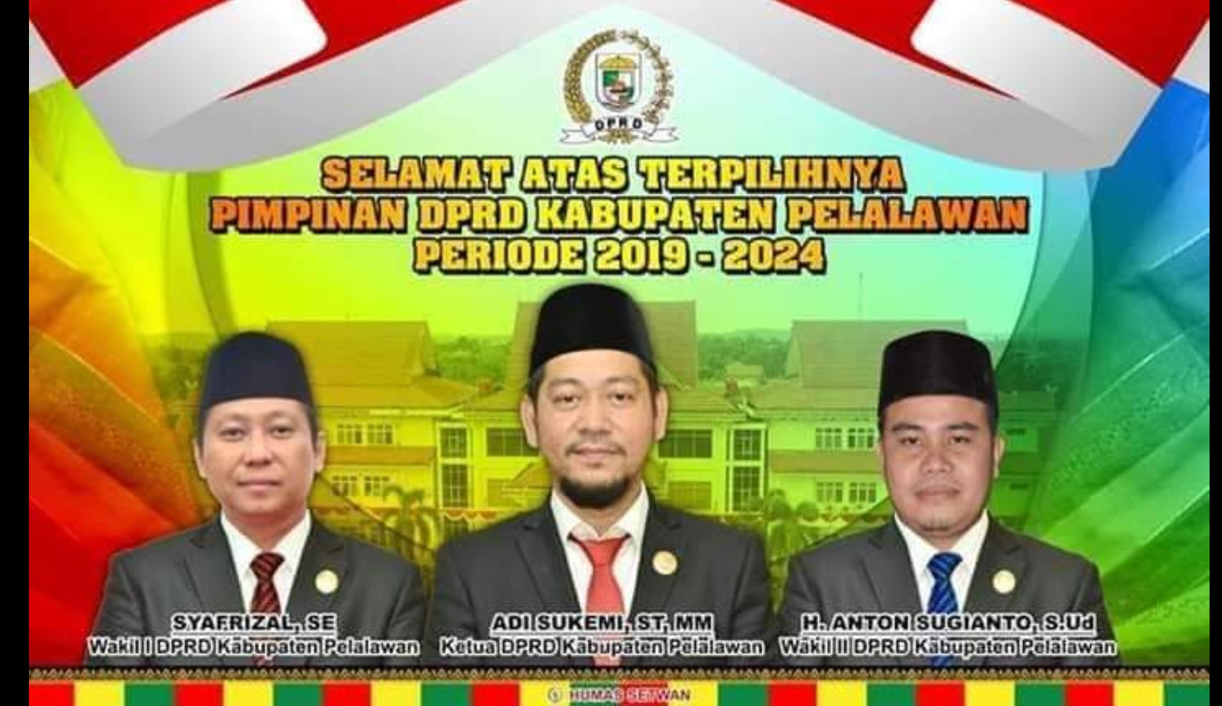 besok, Pimpinan Definitif DPRD Pelalawan Diambil Sumpah