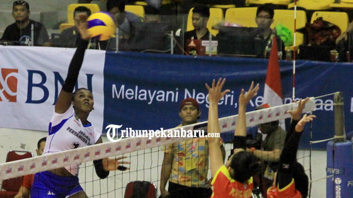 FOTO: Proliga Putaran 2 Pekanbaru, Tim Putri Jakarta Pertamina Energi Kalahkan Jakarta Elektrik PLN - proliga2.jpg