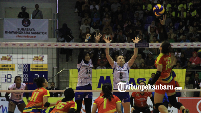 FOTO: Proliga Putaran 2 Pekanbaru, Tim Putri Jakarta Pertamina Energi Kalahkan Jakarta Elektrik PLN - proliga5.jpg