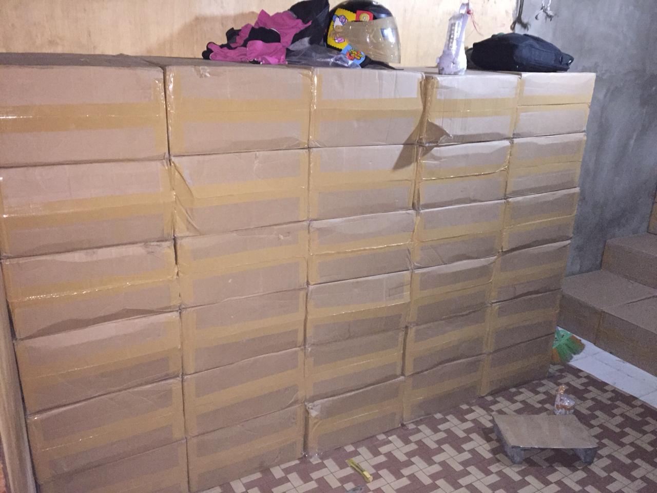 130 Rokok Ilegal Merek H Mild Diamankan Polres Inhil dari Sebuah Gudang