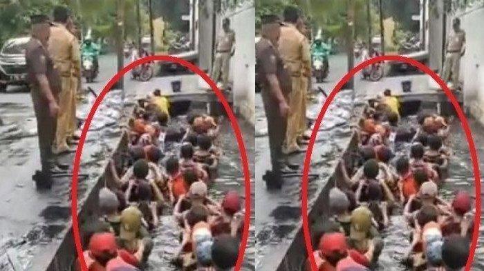 Viral Video Pegawai Honorer Pemprov DKI Jakarta Disuruh Berendam di Got, Sandiaga Uno Angkat Bicara