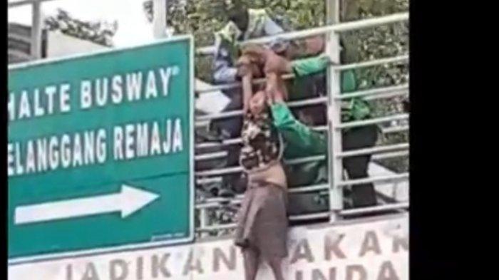 Dramatis, Telat Sedikit Nyawa Wanita Hamil Ini Melayang, Untung Ada Abang Driver Ojol