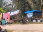Sepekan Aksi Blokade Jalan Kabupaten, Warga Siabu Kampar Dirikan Dapur Umum