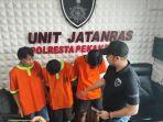 Polresta Pekanbaru Ringkus 3 Pelaku Curat Spesialis Minimarket Antar Provinsi