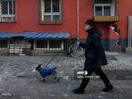 seorang-wanita-memakai-masker-saat-dia-berjalan-anjingnya.jpg