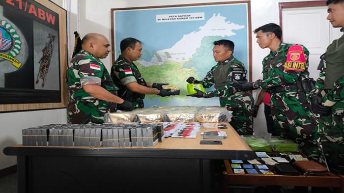 Satgas Arhanud Kostrad Tangkap Warga Kubu Raya Bawa 63 Kg Sabu
